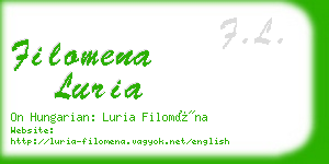 filomena luria business card